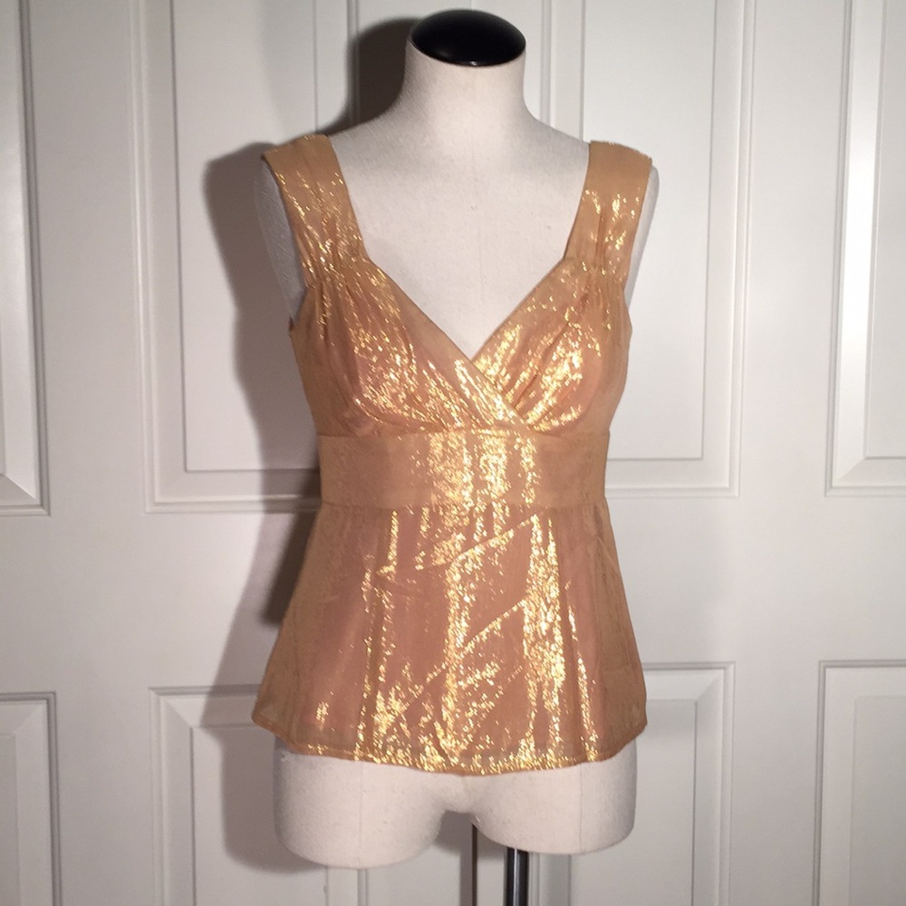 Holiday rose gold Nanette lepore top
